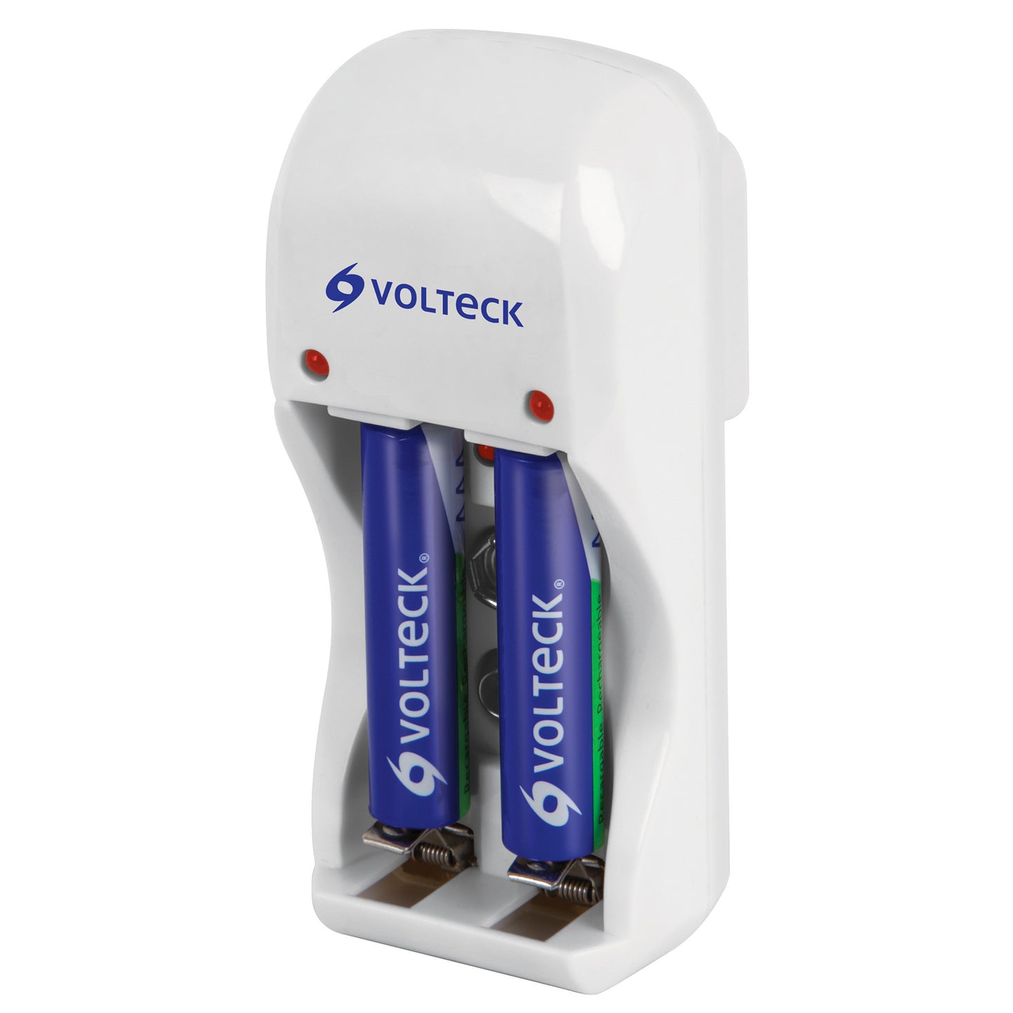 Cargador de pilas, AA, AAA y 9V incluye 2 pilas AAA | Caja con 4 juegos