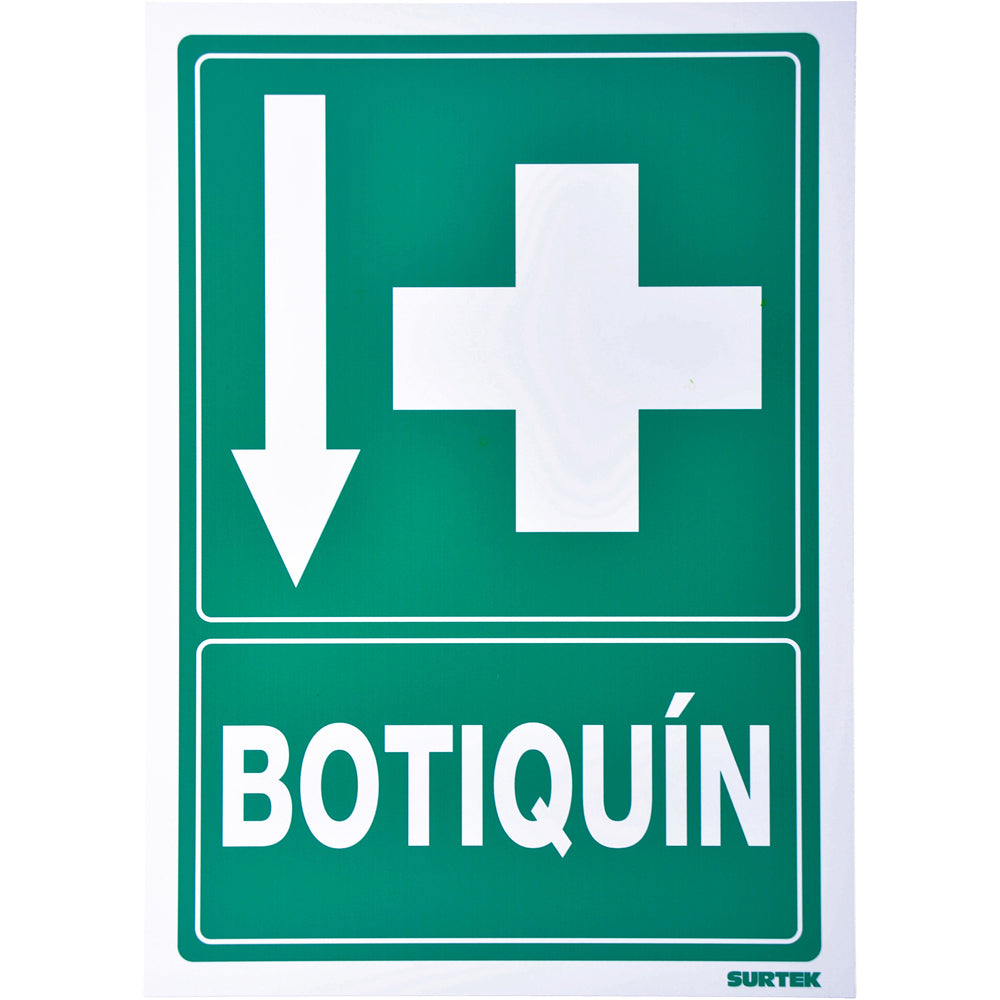 Señal Botiquín | Empaque con 3 piezas