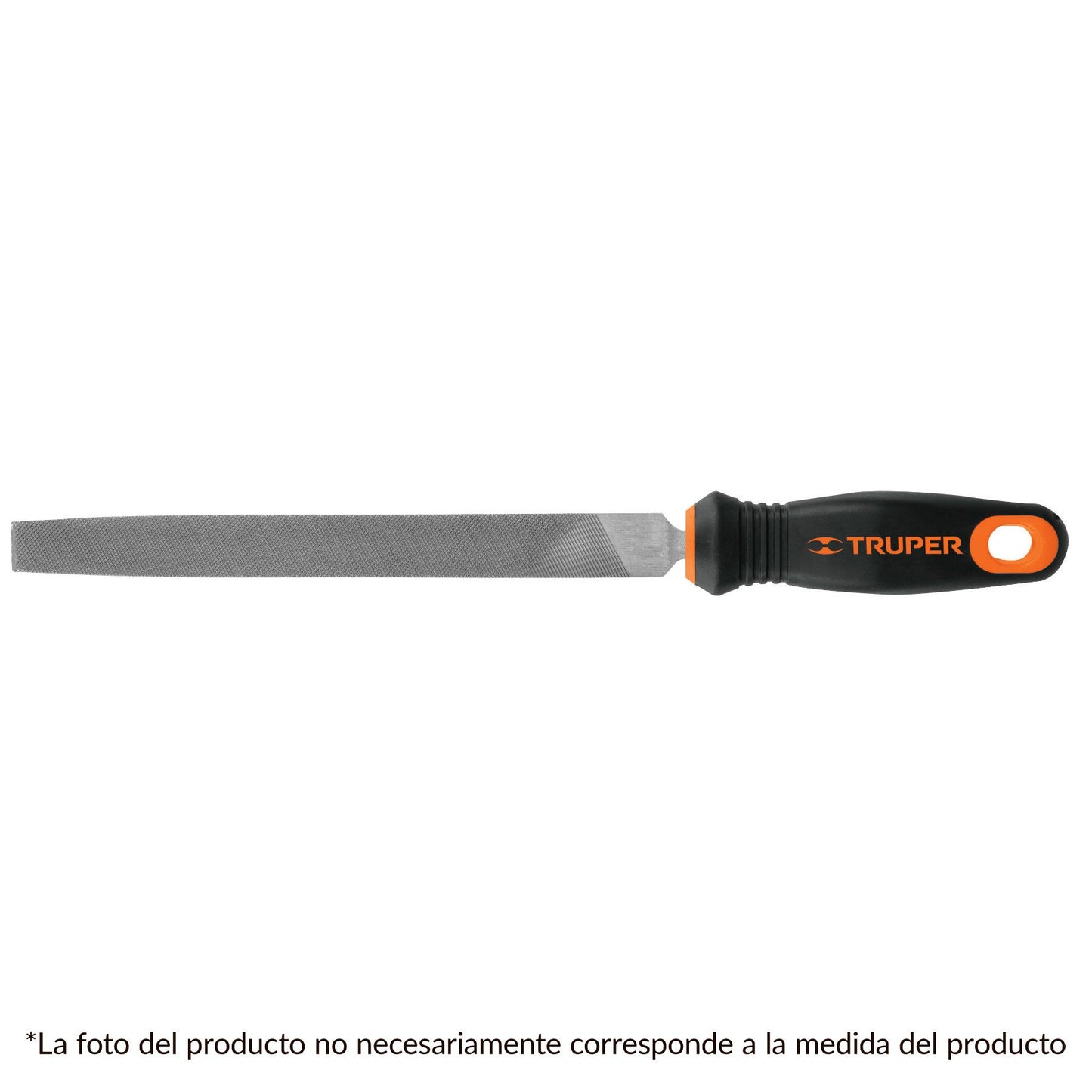 Lima plana, bastarda con mango en 6", 8" y 10" (Caja con 6 piezas)