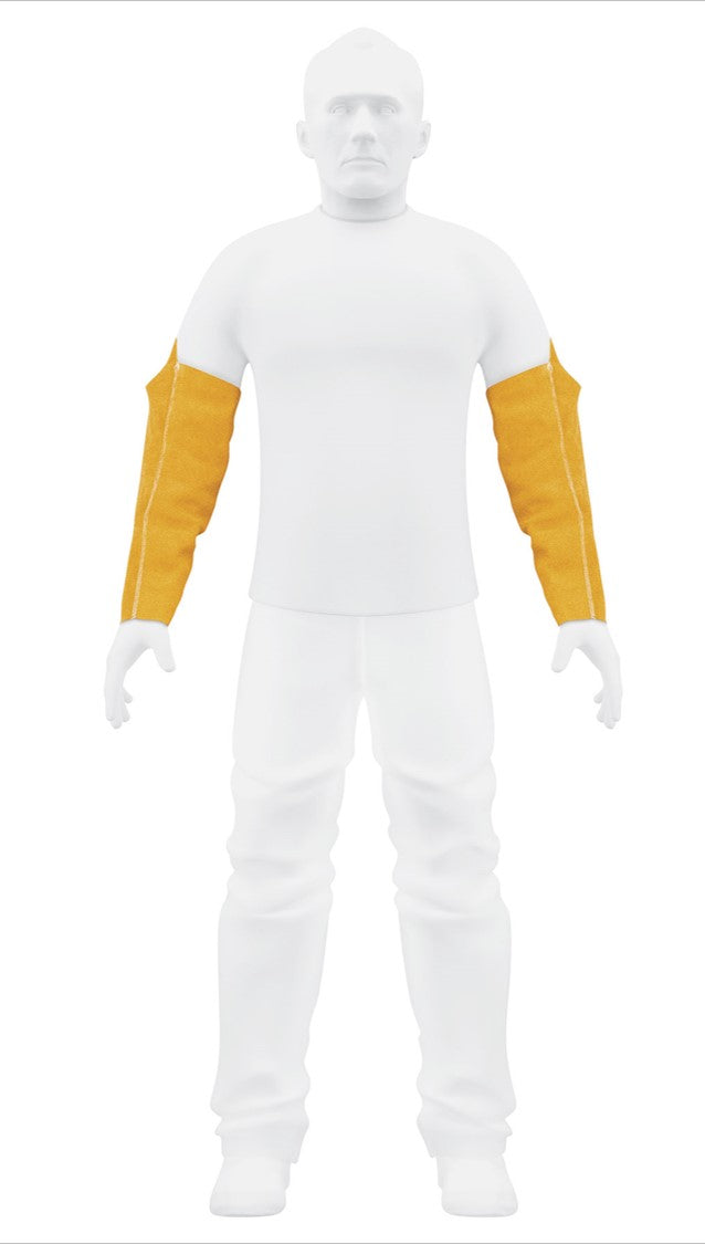 Mangas de carnaza, protección para soldar (Caja con 5 pares)