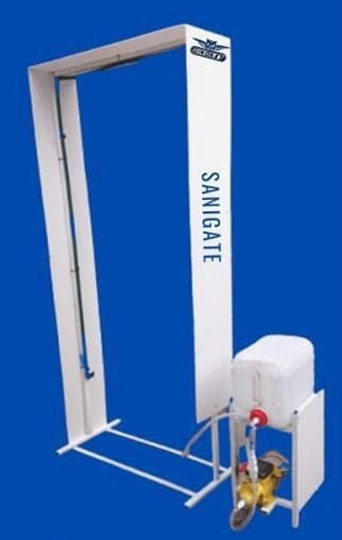 Marco Desinfectante para Accesos