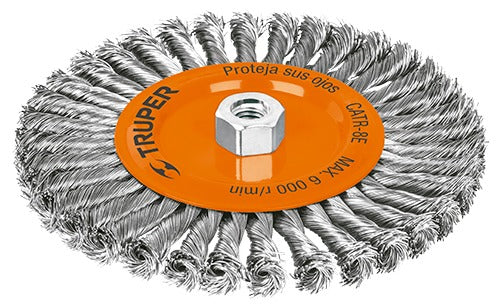 Carda trenzada circular de 8' para esmeriladora