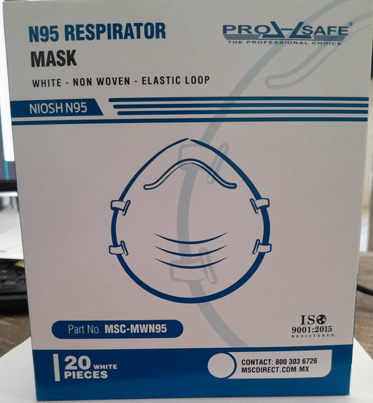 MSC-MWN95 (MASCARILLA N95 COLOR BLANCA (CAJA 20  PZAS)