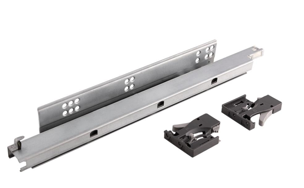 Corredera de extensión Cierre Suave Montaje Inferior | Caja con 10 juegos