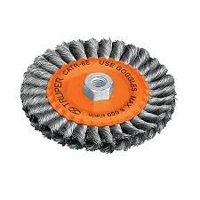 Carda trenzado, 6 X 3/4' para esmeriladora | Caja con 4 piezas