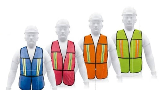Chalecos con Cintas Dobles de 3/4" Alta Visibilidad Pretul | Paquete con 5 piezas