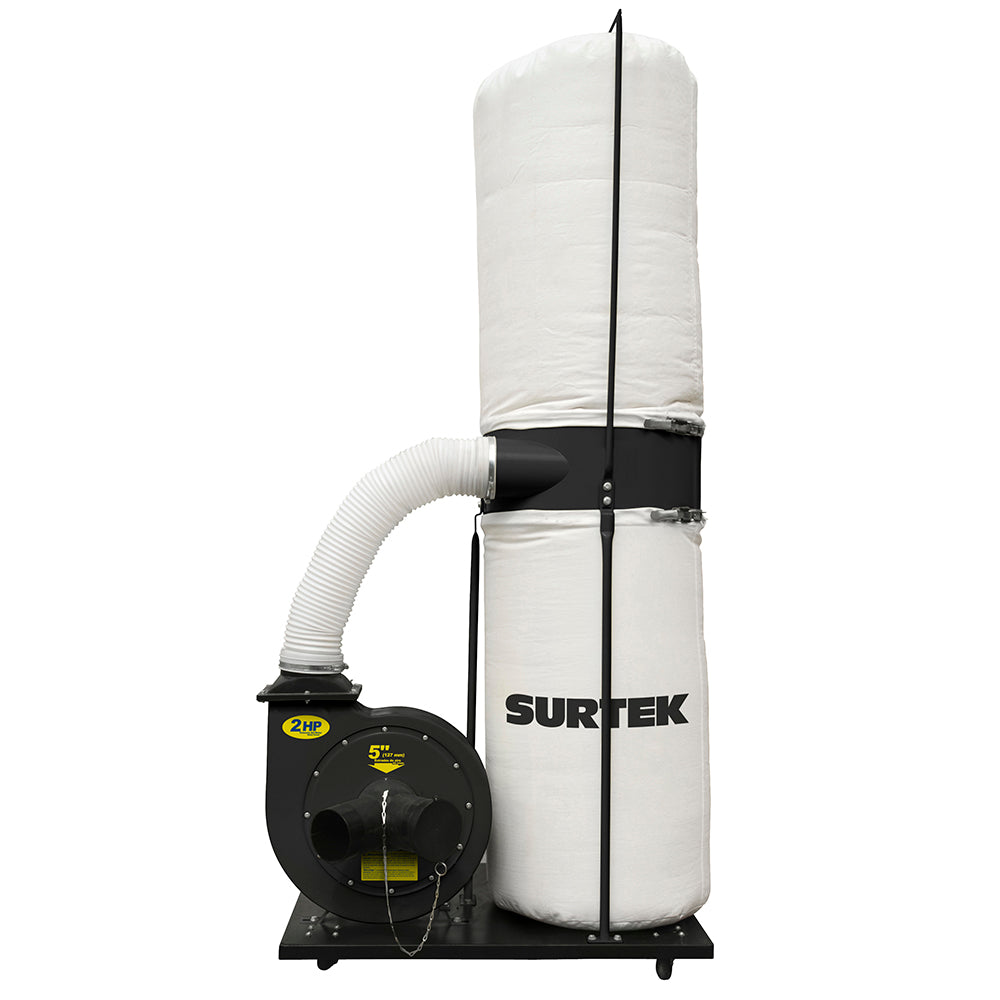 Colector polvo 2HP 4" 2 entradas Surtek