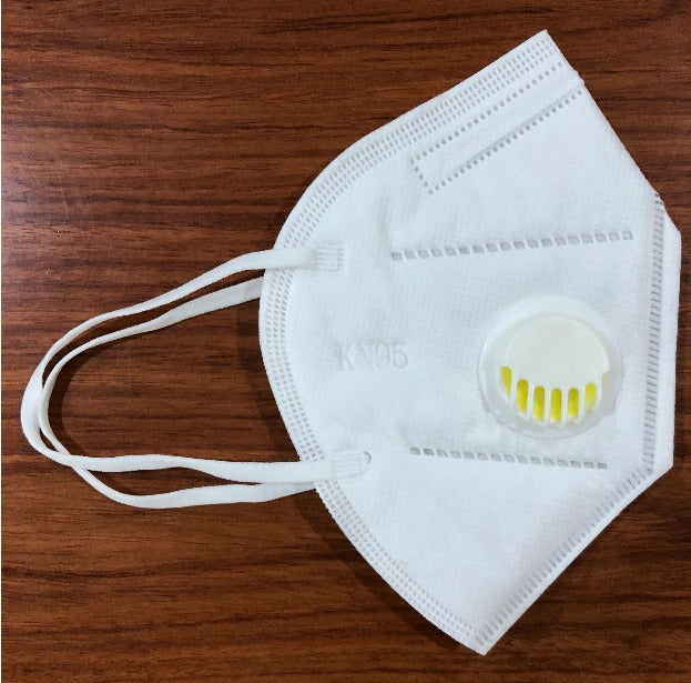 Cubre bocas KN-95 con válvula | Paquete con 25