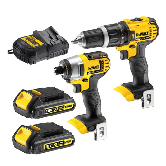 Kit Atornillador de Impacto y Rotomartillo Inalámbrico DeWalt