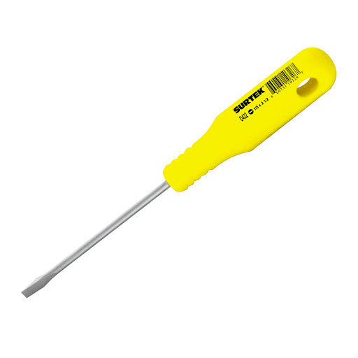 Desarmador  Amarillo Plano  3/16 X 4" | Caja con 6 piezas