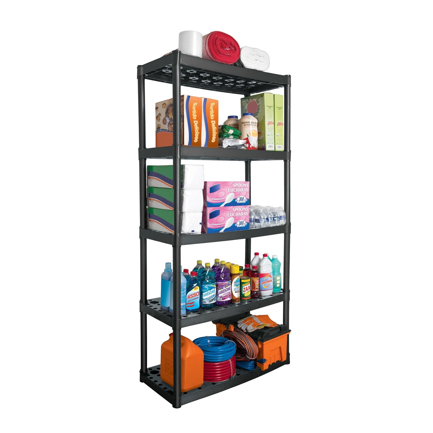 Estante Plastico Truper de Uso Rudo | 5 Repisas