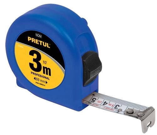 Flexómetro de 3m PRETUL | Caja con 6 piezas