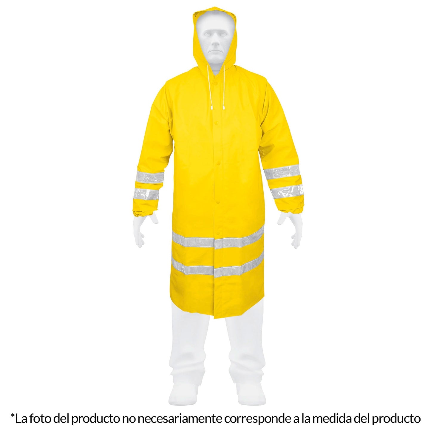 Gabardina Impermeable con Reflejante | Caja con 5 piezas