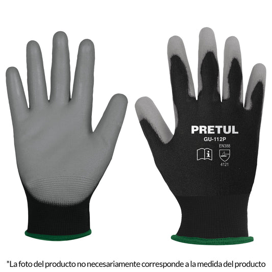 Guantes de nylon recubiertos de poliuretano  Pretul | Caja con 6 pares