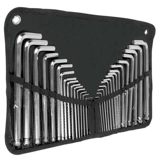 Juego de 30 Llaves Allen Standard y Milimétricas con estuche