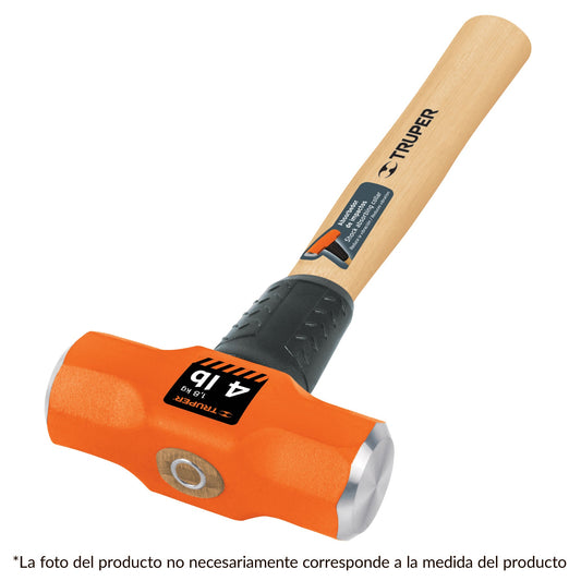 Marro Octagonal 3 lbs. Mango Madera de 12" | Caja con 4 piezas