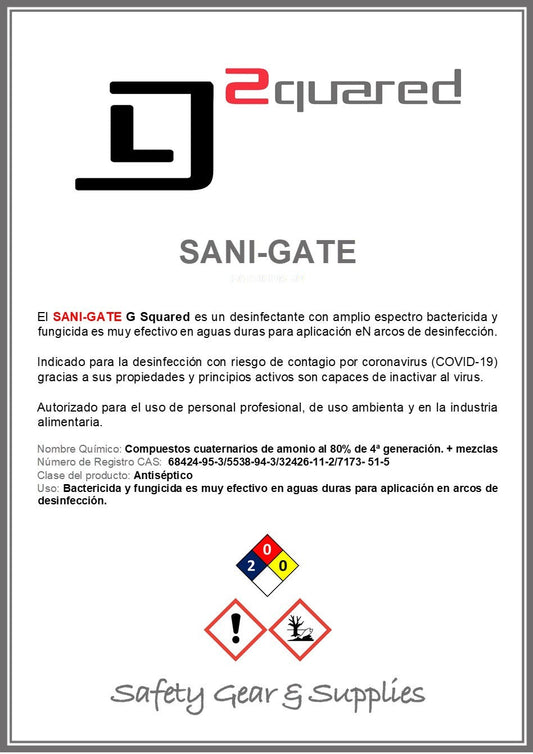 Solución Desinfectante para Arco Sanitizante | G^2