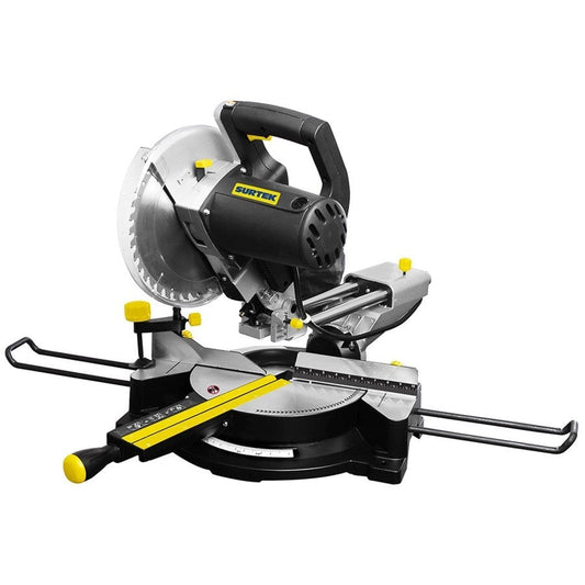 Sierra de inglete 10" | 2,000W 120V | telescópica compuesta Surtek