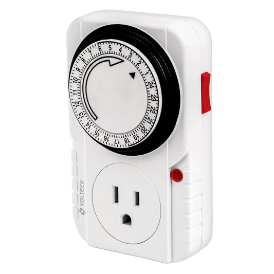 Temporizador analógico, 1 evento Voltek | Caja con 2 piezas