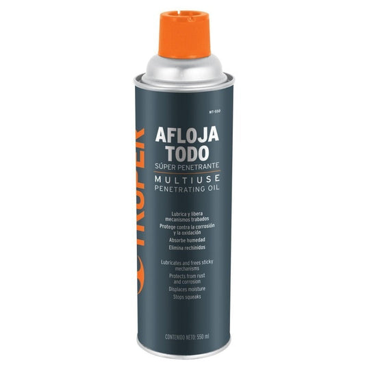 Aceite aflojatodo en aerosol, 550 ml (Caja con 4 piezas)