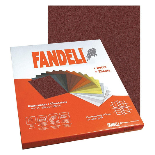 Lija Hoja FANDELI Madera X-86 | Paquete de 25 piezas