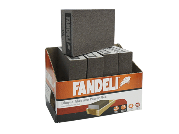 Esponja Abrasiva Power Flex Bloque Recto | Caja con 30 piezas